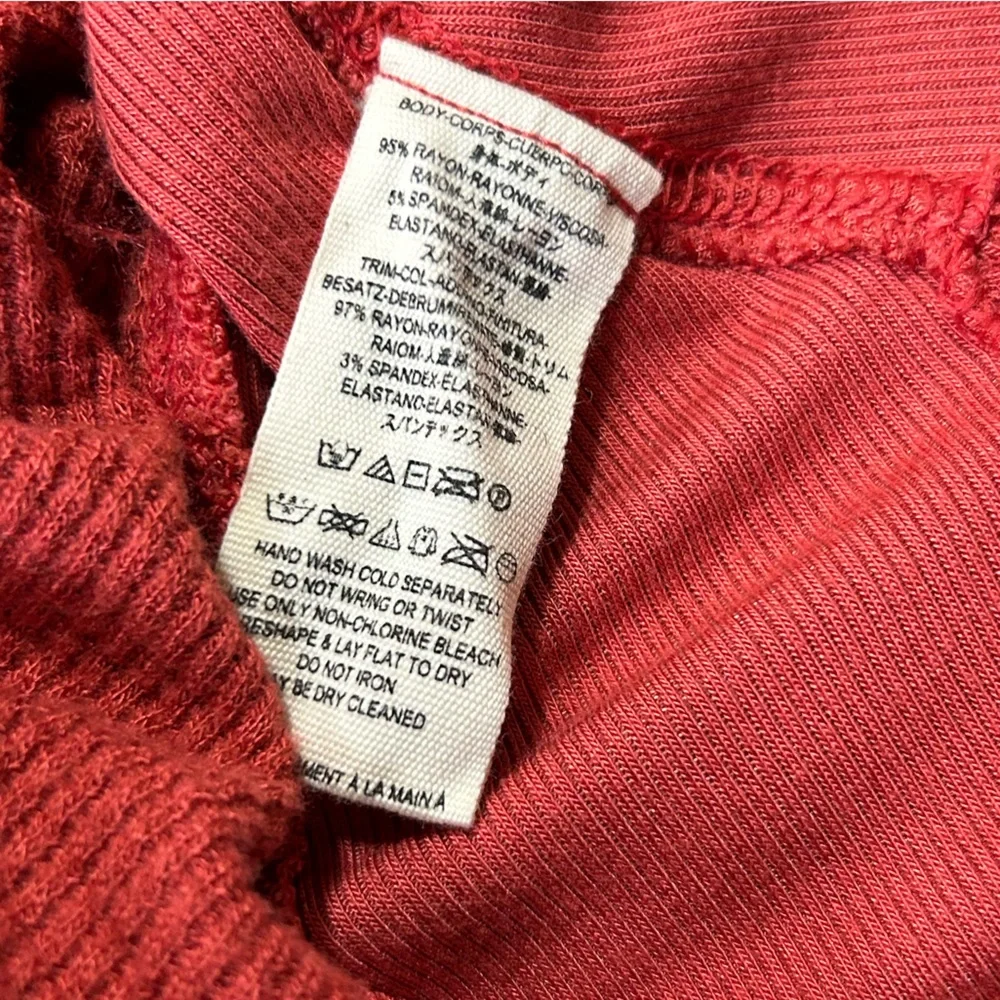 Free People Waffle Thermal Swing‎ Top